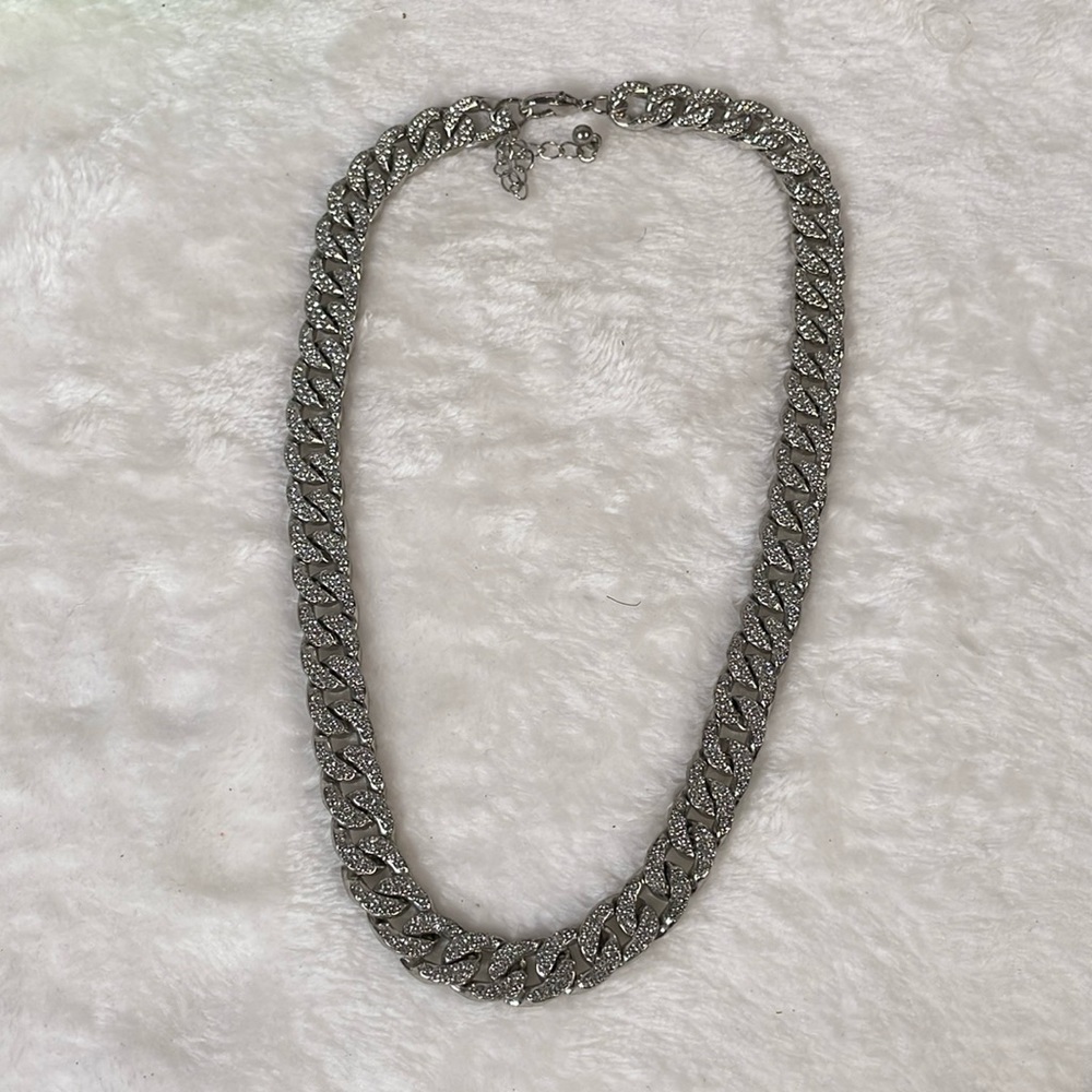 Cubic Zirconia Silver Necklace